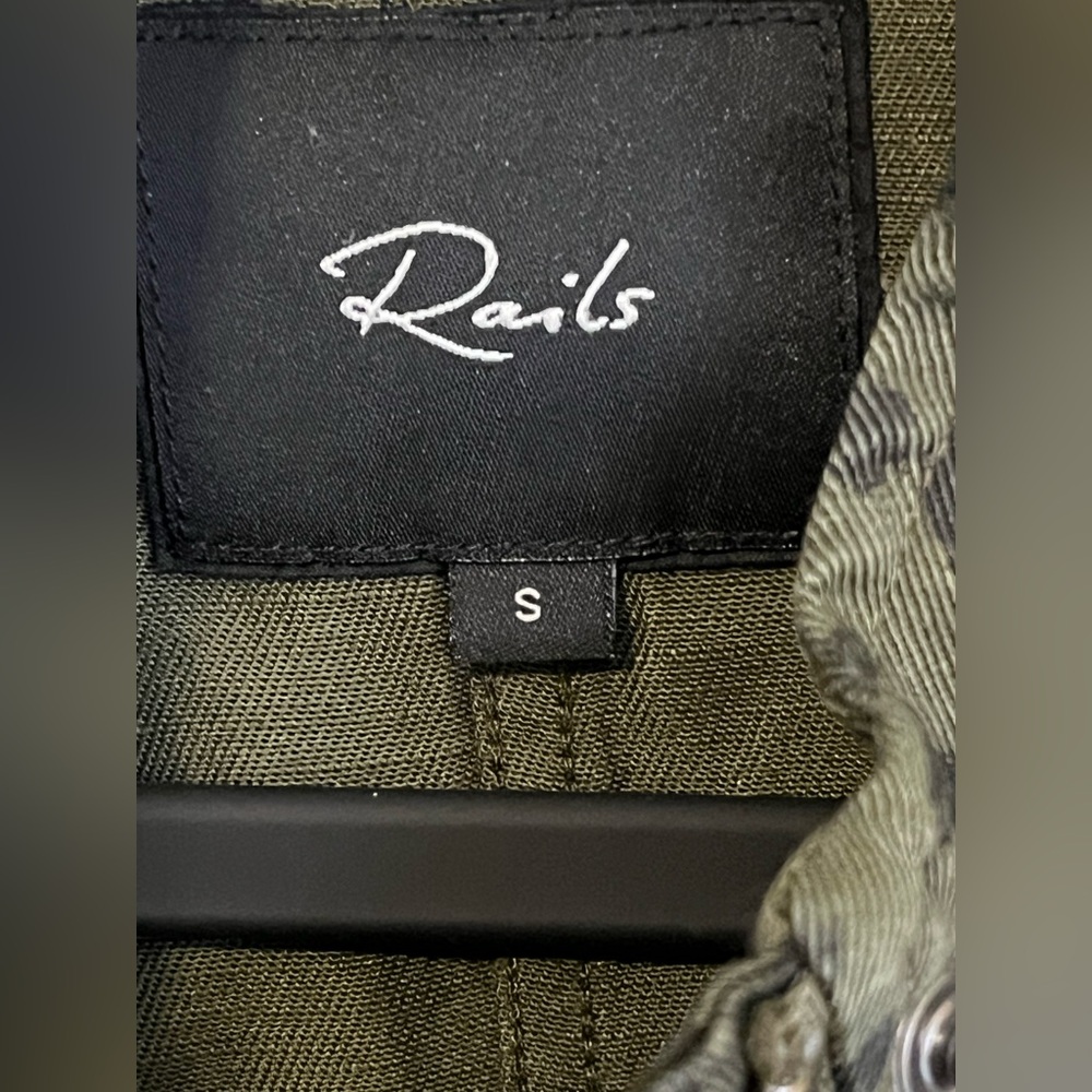 Rails Collins Leopard Print Linen Blend Jacket Size Small - Picture 7 of 9